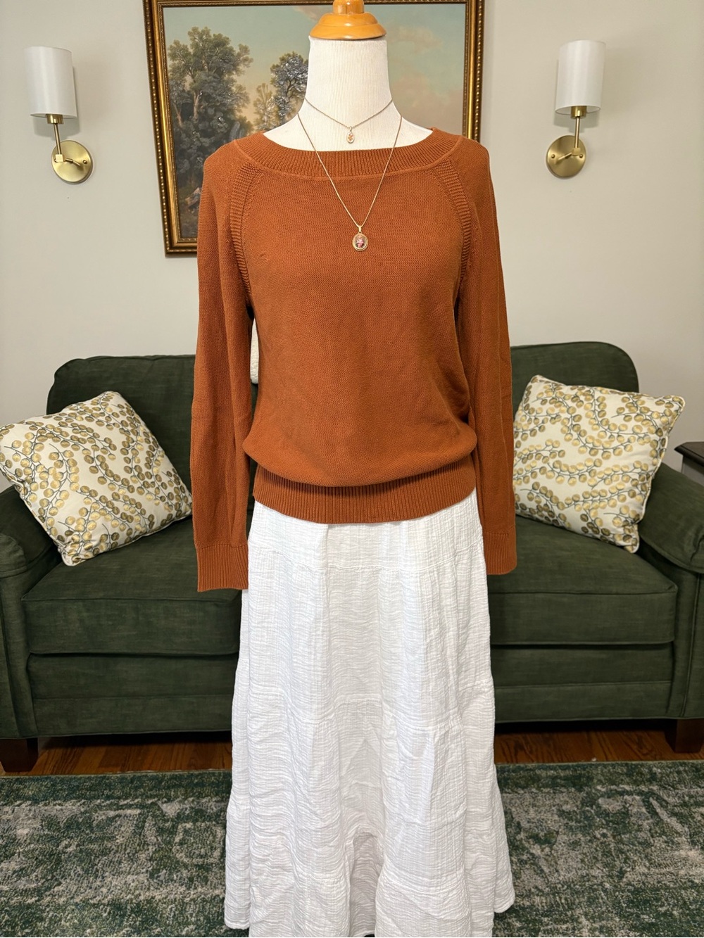 Organic Cotton Scoop-Neck Sweater